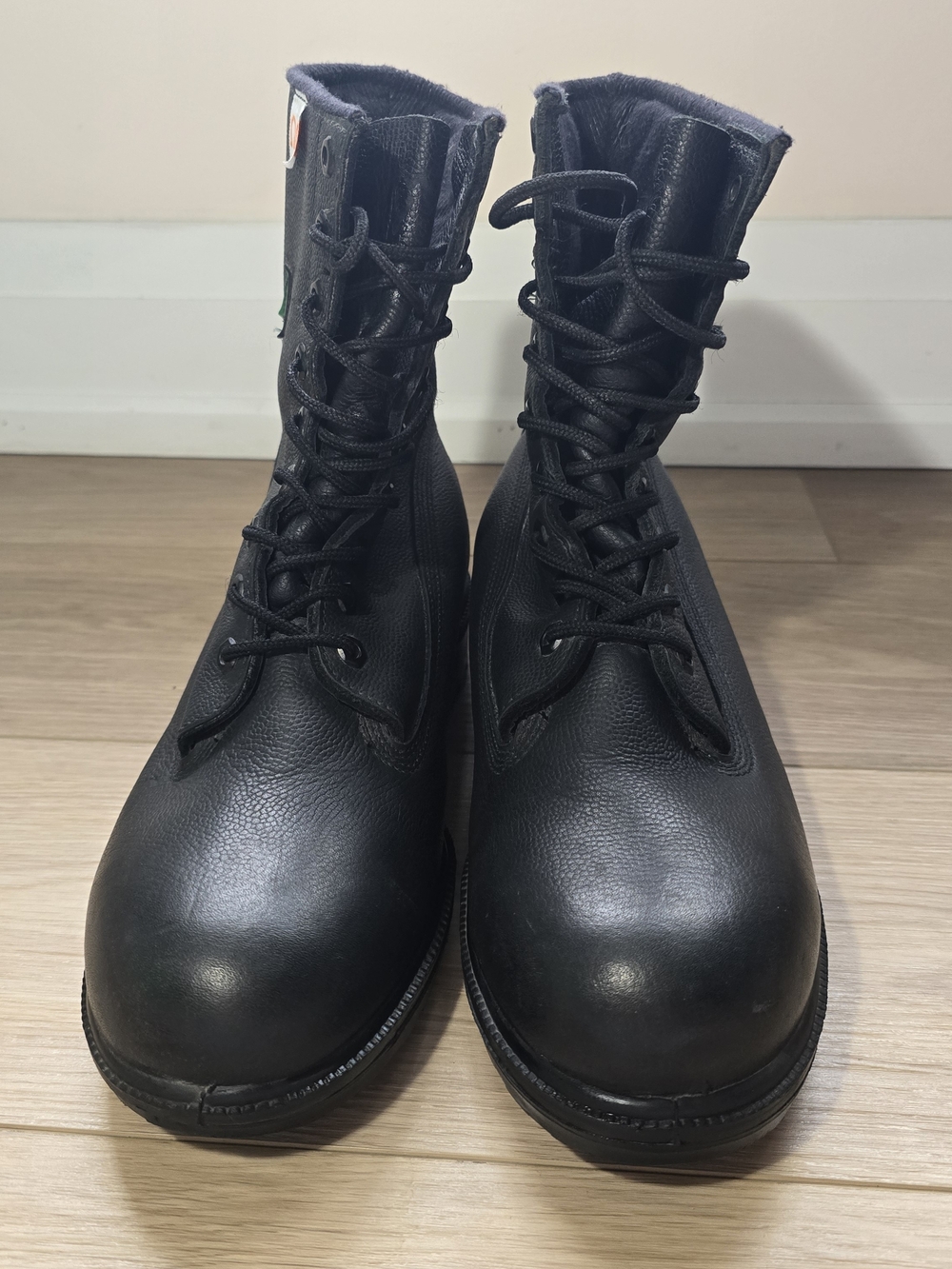 ​Canadian Military MK4 Steel Toe Work Boots CSA Grade 1 Black Leather Size 10 3E